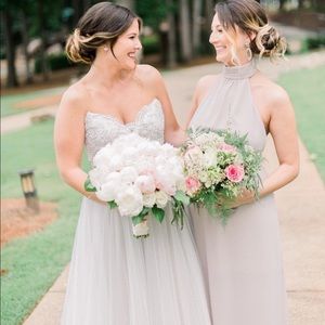 Show Me Your Mumu high neck bridesmaid maxi dress